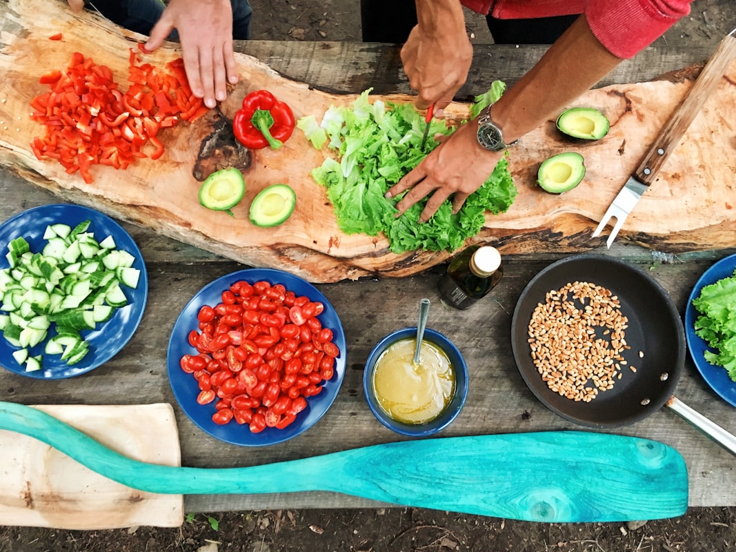 Student-created Mediterranean salad bowl